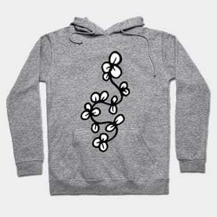 Abstract Flower Line Art Hoodie